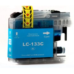 Compatible Brother LC-133 Cyan Ink Cartridge