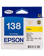 Epson-138-C13T138492-Yellow-Genuine Epson 138 Yellow High Capacity DURABrite Ultra C13T138492 Ink Cartridge (Genuine) Epson-138-C13T138492-Yellow-Genuine Epson 138 Yellow High Capacity DURABrite Ultra C13T138492 Ink Cartridge (Genuine)