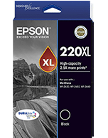 Epson 220XL Black C13T294192 High Capacity DURABrite Ultra Ink Cartridge (Genuine)