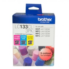Genuine Brother LC-133CL3Pk C,M,Y Ink Cartridges