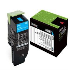 Lexmark 808SC Cyan Toner Cartridge