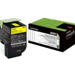 Lexmark 808Y Yellow Toner Cartridge