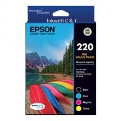 Epson 220 Bk/C/M/Y C13T293692 Value Pack (Genuine)