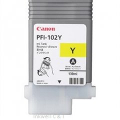 Canon PFi102 Yellow Ink Cartridge (Genuine)