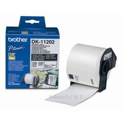 DK11202 Brother Labels White 62mm x 100mm 300 per roll