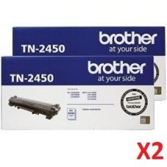 Brother TN-2450 Cartridges x 2