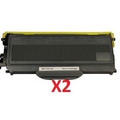 Brother TN-2150 X 2 Black Toner Cartridge (Compatible)