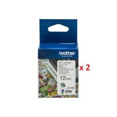 Brother CZ1002 Label Cassette x 2