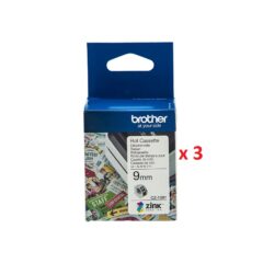 Brother CZ1001 Label Cassette x 3