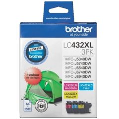 Brother LC-432XL 3PKS Ink Cartridges