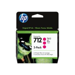 HP 712 Magenta 3 Pack Ink Cartridges